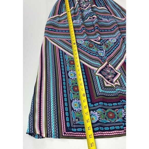 New York & Co Sleeveless Maxi Romper Dress Womens Small Multicolor Summer AZ0324 - Picture 8 of 10